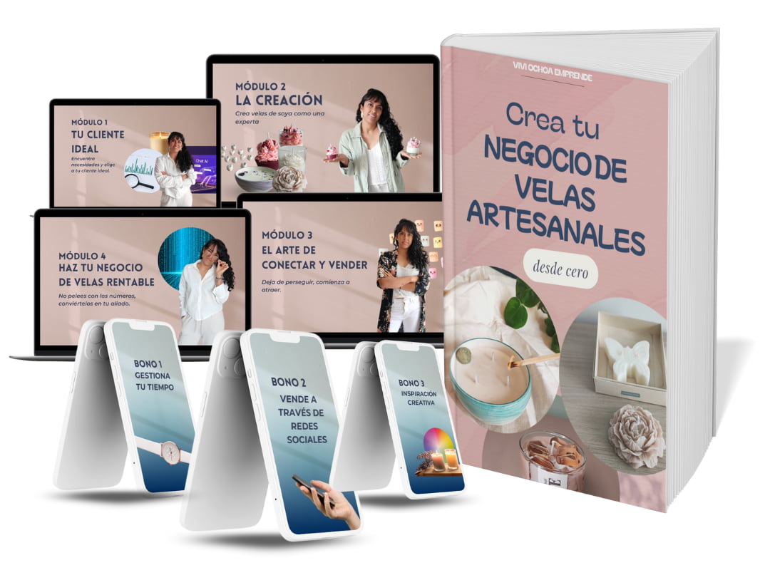 Curso Crea tu Negocio de Velas Artesanales