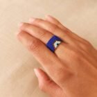Anillo ojo turco azul