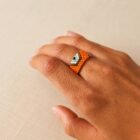 Anillo ojo turco naranja