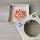 vela flor de peonia salmon