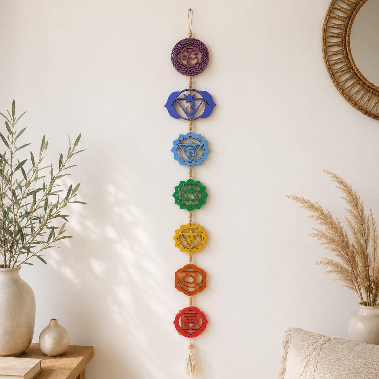 Móvil7chakras Móvil de los 7 chakras para pared