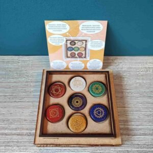 caja de cristales de los 7 chakras